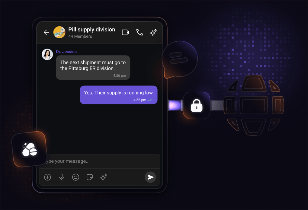 Air-gapped research messaging