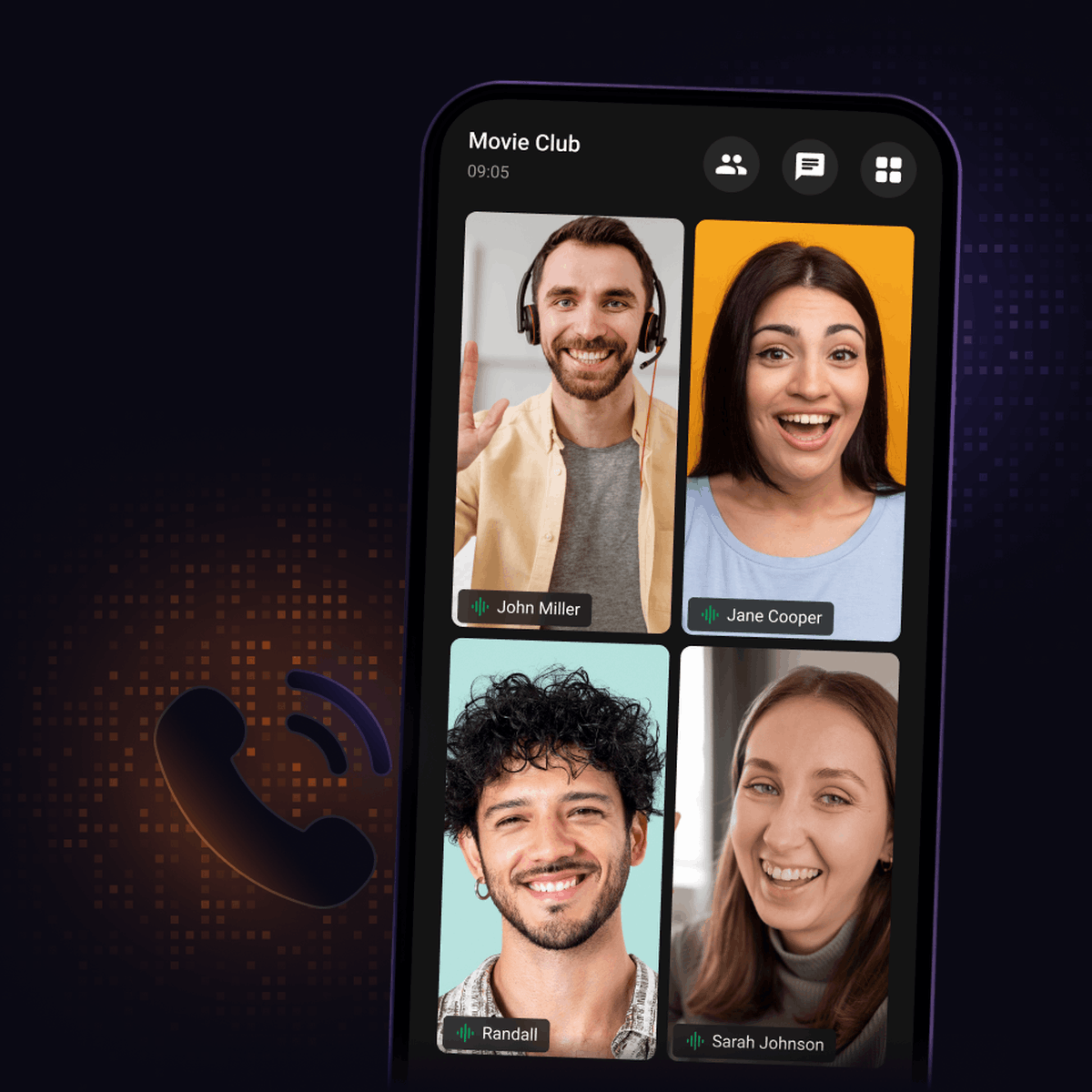 Voice and video calling for communities